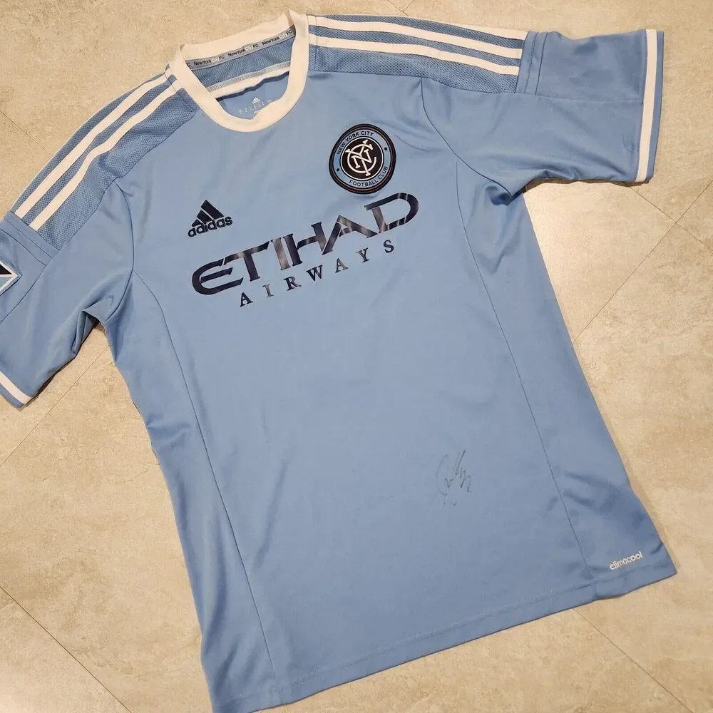 Adidas Mikkel Mix Diskerud Signed NYC New York City MLS Soccer Jersey‎ Mens M